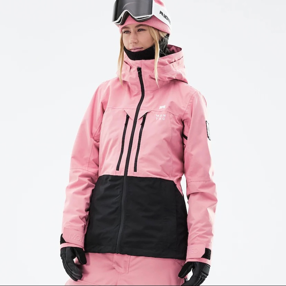 Montec Women’s Shell Moss W Ski/Snowboard Jacket, Size Medium, Colors Pink/Black